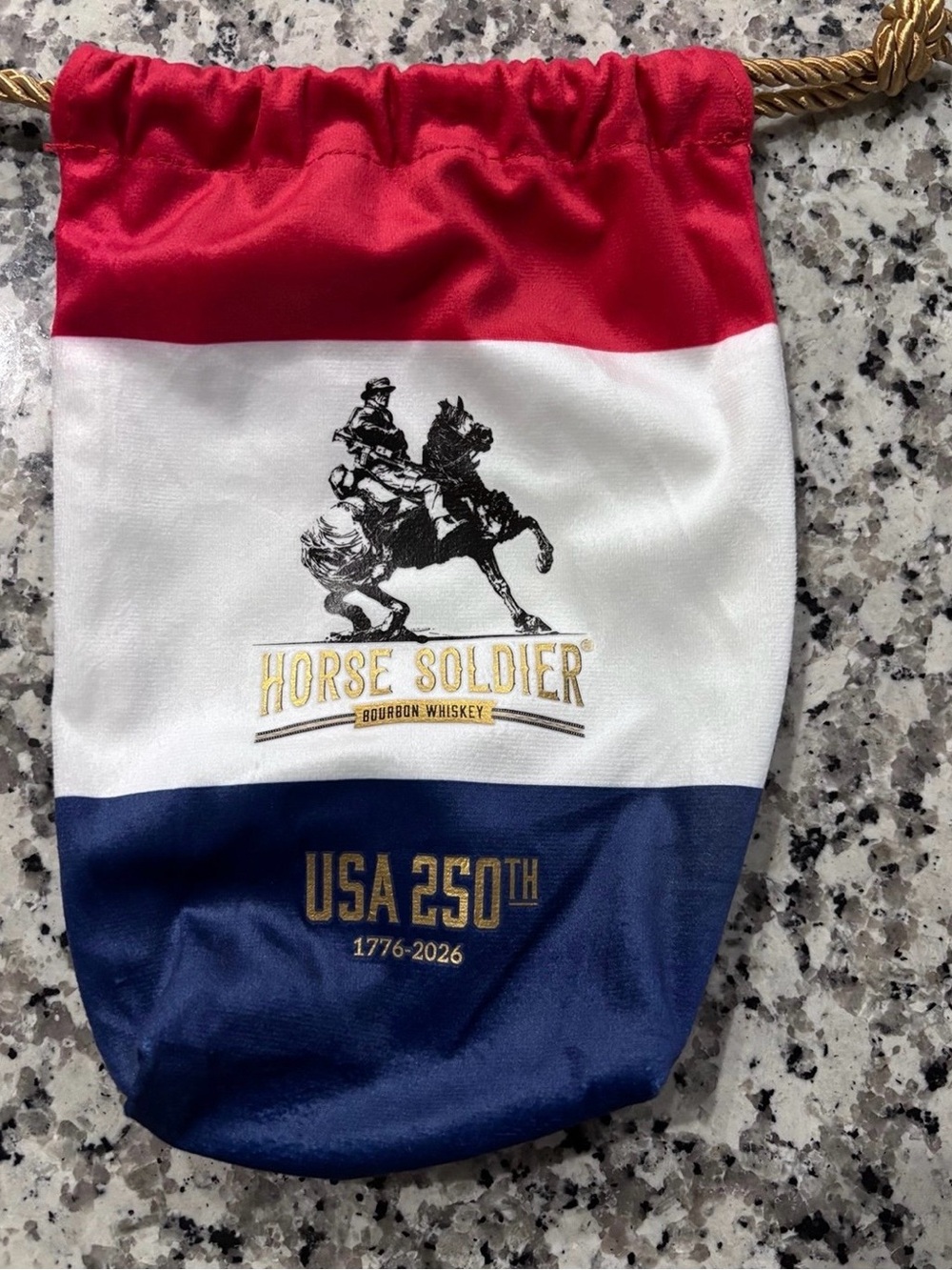 Horse Soldier Bourbon limited editionUSA 250th Red White & Blue Drawstring Pouch